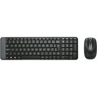 Kit teclado e mouse Logitech sem fio MK220